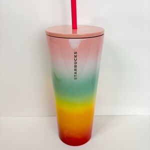 Starbucks Multicolor Gradient Tumbler with Straw